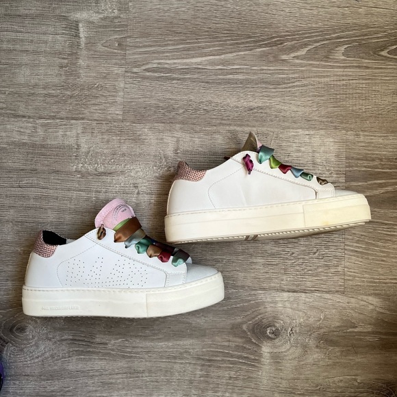 P448 Thea Sneakers HTF rainbow ombré laces excellent condition - Picture 3 of 13